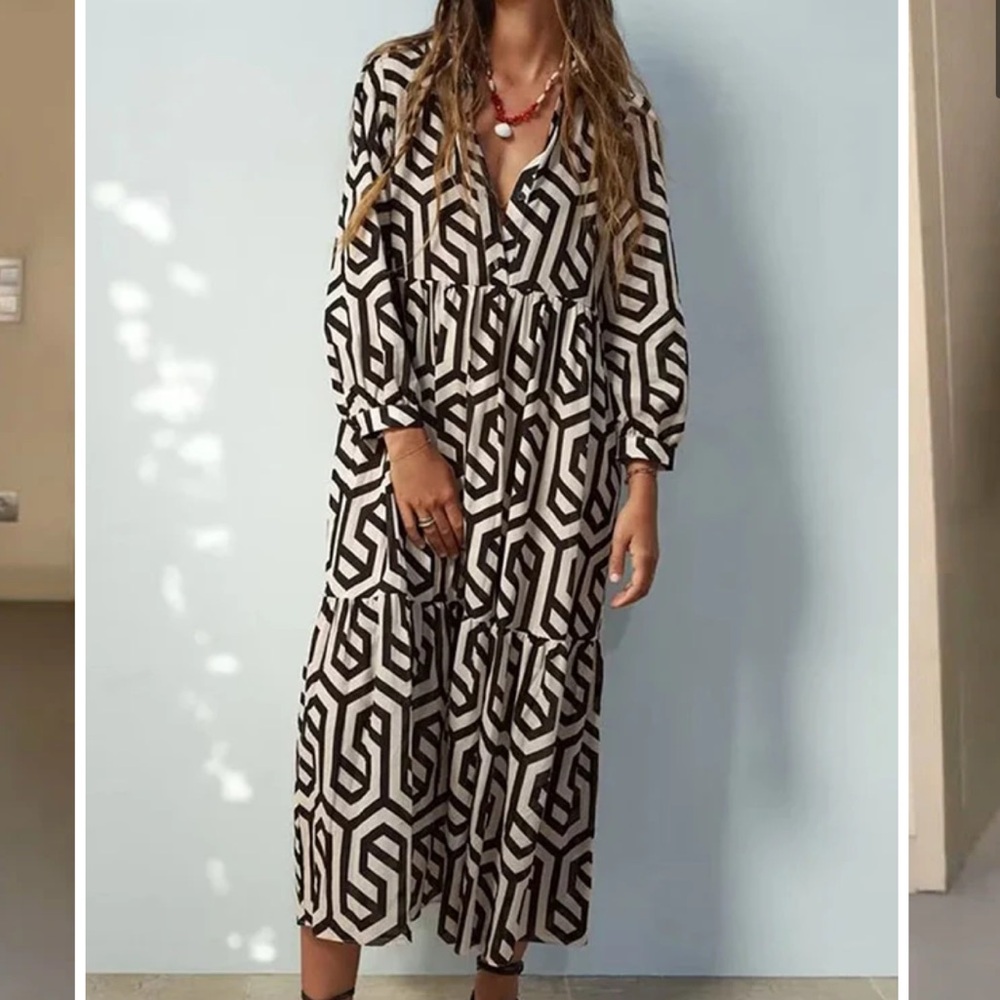 ZARA geometric dress